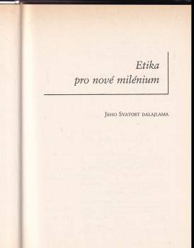 Bstan-'dzin-rgya-mtsho: Etika pro nové milénium