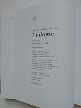 Zdeněk Veselovský: Etologie