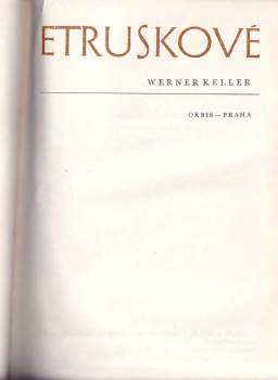 Werner Keller: Etruskové