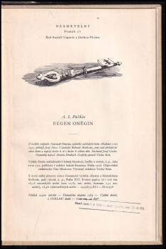 Aleksandr Sergejevič Puškin: Eugen Oněgin