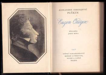 Aleksandr Sergejevič Puškin: Eugen Oněgin