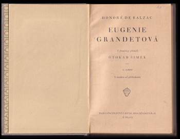 Honoré de Balzac: Eugenie Grandetová