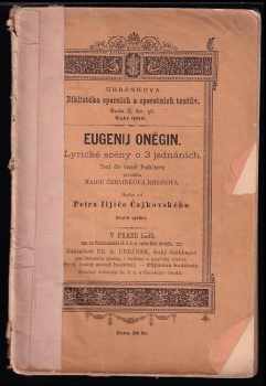 Aleksandr Sergejevič Puškin: Eugenij Oněgin