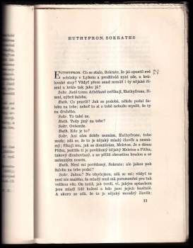 Platón: Euthyfron ; Obrana Sokrata ; Kriton