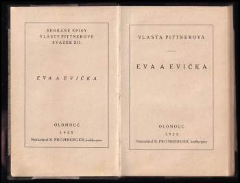 Vlasta Pittnerová: Eva a Evička