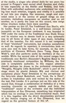 Traditional Jazz Studio: Eva Olmerová & The Traditional Jazz Studio