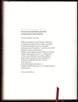 Jeffrey Archer: Evangelium podle Jidáše
