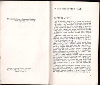 Georges Simenon: Evertonský hodinář ; Cizinci v domě