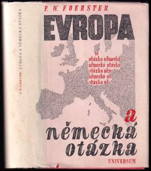 Friedrich Wilhelm Foerster: Evropa a německá otázka