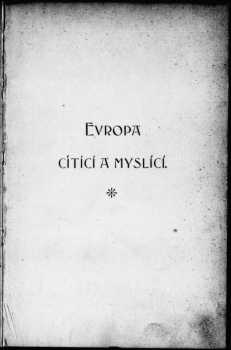 Evropa cítící a myslící