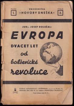Evropa dvacet let od bolševické revoluce