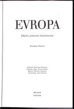 Norman Davies: Evropa