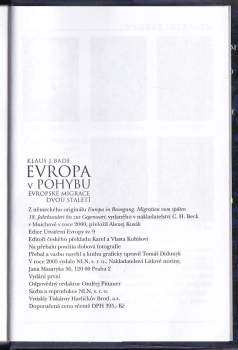 Klaus J Bade: Evropa v pohybu