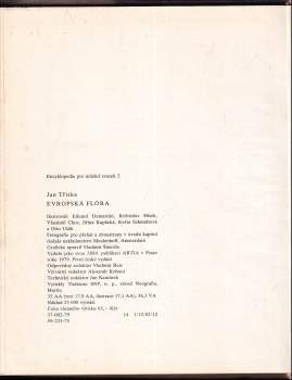 Jan Tříska: Evropská flóra