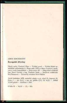 Gerd Kruessmann: Evropské dřeviny