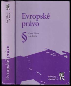 Karel Klíma: Evropské právo