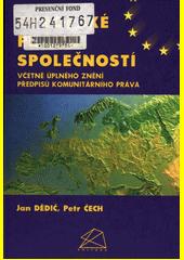 Evropské právo společností