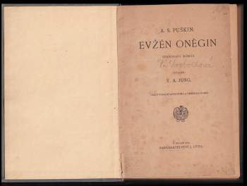Aleksandr Sergejevič Puškin: Evžén Oněgin