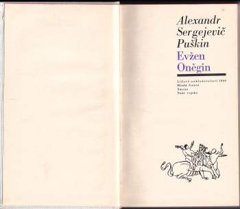 Aleksandr Sergejevič Puškin: Evžen Oněgin