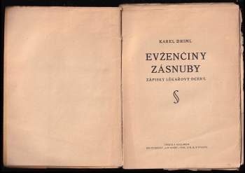 Karel Driml: Evženčiny zásnuby