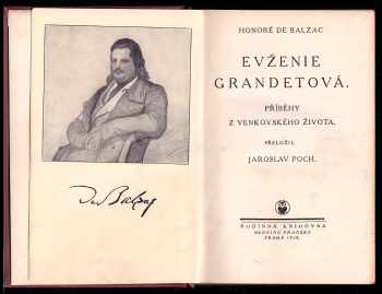 Honoré de Balzac: Evženie Grandetová