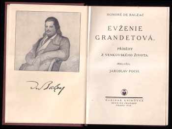 Honoré de Balzac: Evženie Grandetová - příběhy z venkovského života + Manželská smlouva