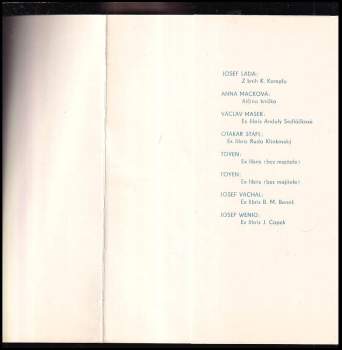 Josef Lada: Ex libris ze sbírek uměleckoprůmyslového muzea v Praze (chybí 1 list - Josef Váchal)