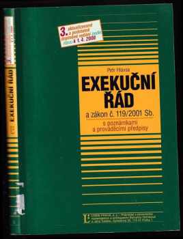 Petr Hlavsa: Exekuční řád a zákon č. 119/2001 Sb. s poznámkami a prováděcími předpisy