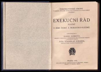 Exekuční řád platný v Zemi české a moravsko-slezské