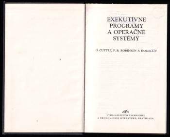 P. B Robinson: Exekutívne programy a operačné systémy