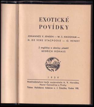 Johannes Vilhelm Jensen: Exotické povídky světových autorů