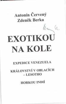 Antonín Červený: Exotikou na kole