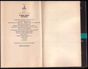 Sue Grafton: F jako finta