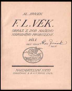Alois Jirásek: F.L. Věk