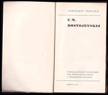 Radegast Parolek: F.M. Dostojevskij