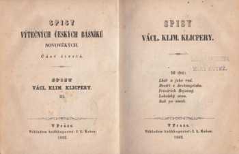 Spisy Václ. Klim. Klicpery