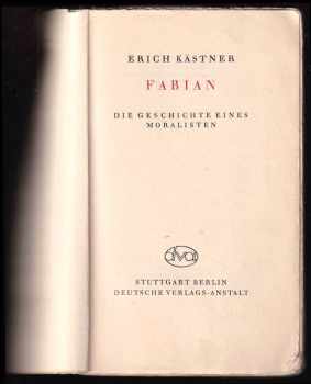 Fabian - Die Geschichte eines Moralisten 1. VYDÁNÍ