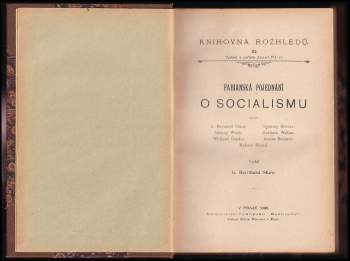 Bernard Shaw: Fabianská pojednání o socialismu