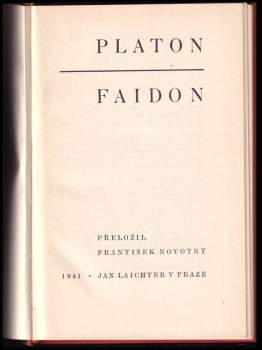 Platón: Faidon - O nesmrtelnosti