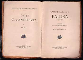 Gabriele <<d'>>Annunzio: Faidra