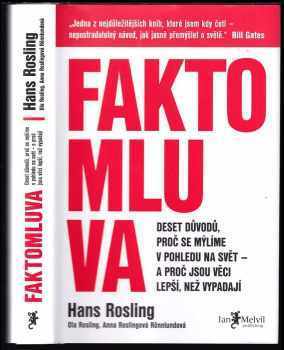 Faktomluva : deset důvodů, proč se mýlíme v pohledu na svět - a proč jsou věci lepší, než vypadají - Hans Rosling, Ola Rosling, Anna Rosling Rönnlund (2018, Jan Melvil Publishing) - ID: 749428