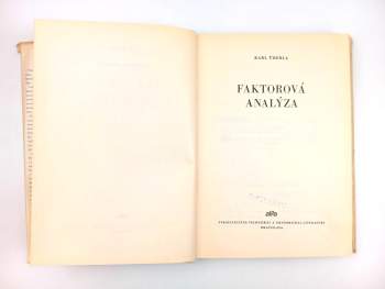 Karl Ueberla: Faktorová analýza