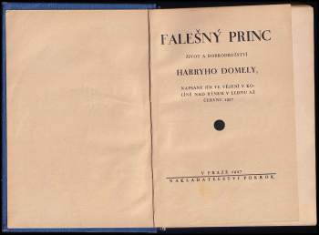 Harry Doméla: Falešný princ