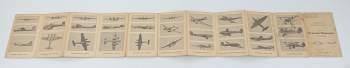 Falttafeln für den Flugzeugerkennungsdienst, Tafel 1 - Deutsche Flugzeuge - Ausgabe Oktober 1942