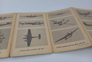 Falttafeln für den Flugzeugerkennungsdienst, Tafel 1 - Deutsche Flugzeuge - Ausgabe Oktober 1942