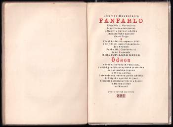 Charles Baudelaire: Fanfarlo