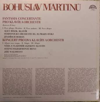 Bohuslav Martinů: Fantasia Concertante Pro Klavír A Orchestr / Koncert Pro Dva Klavíry A Orchestr
