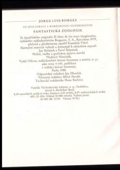 Jorge Luis Borges: Fantastická zoologie