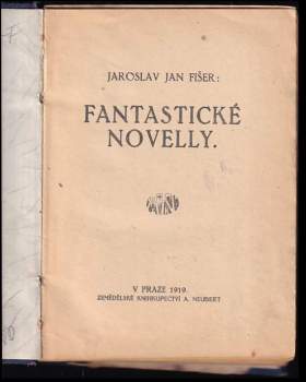 Jan Jaroslav Fišer: Fantastické novelly