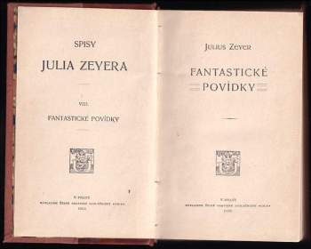 Julius Zeyer: Fantastické povídky